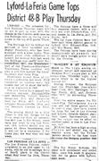 1950 Newspaper Clip