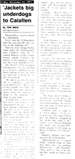 1991-92 Newspaper clip