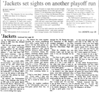 1998-99 Newspaper clip